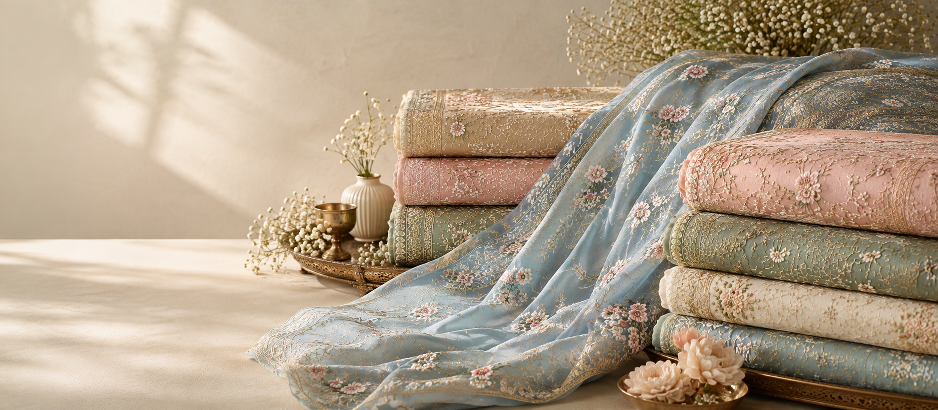 Pure Silk & Organza
Exquisite Luxury