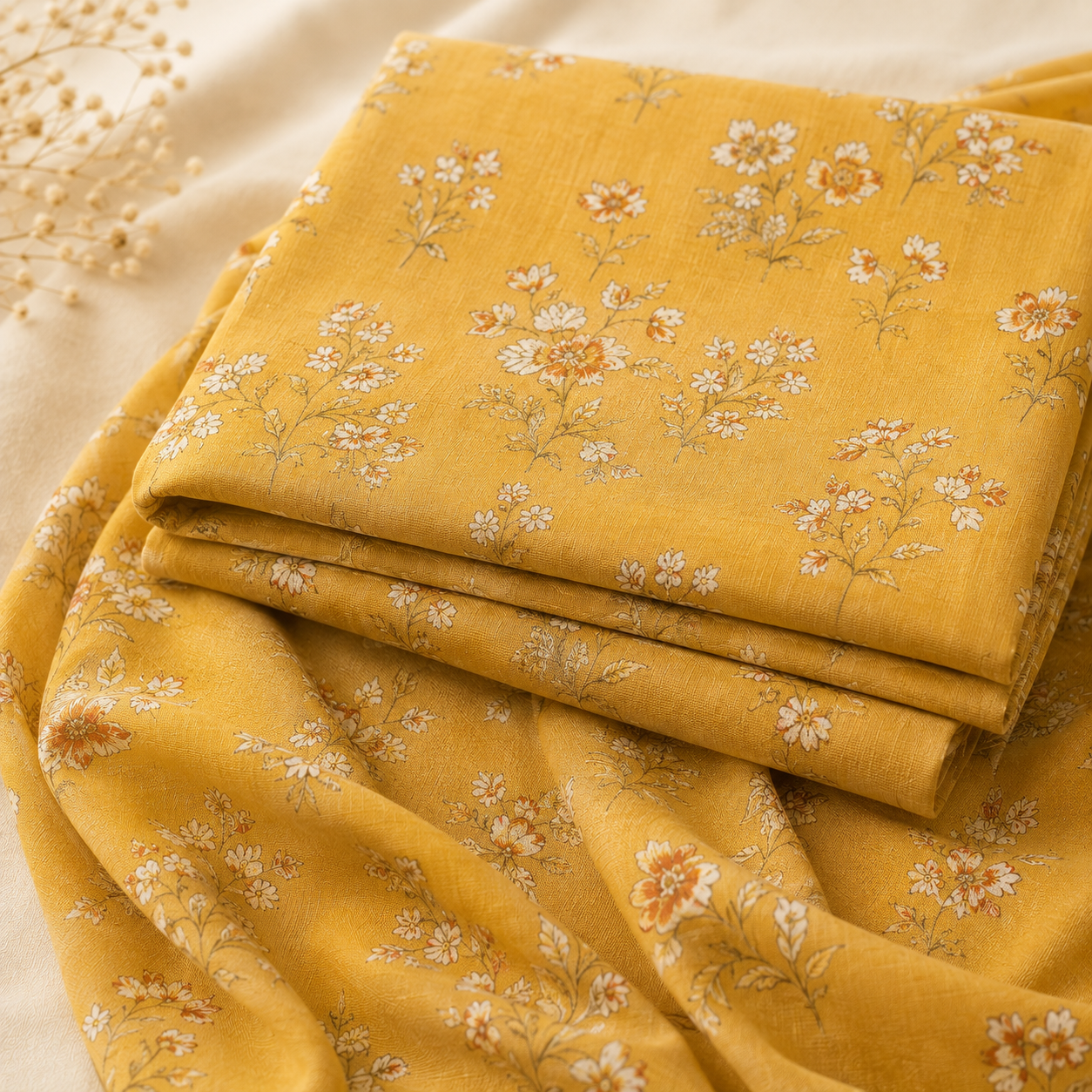 Yellow Floral Print